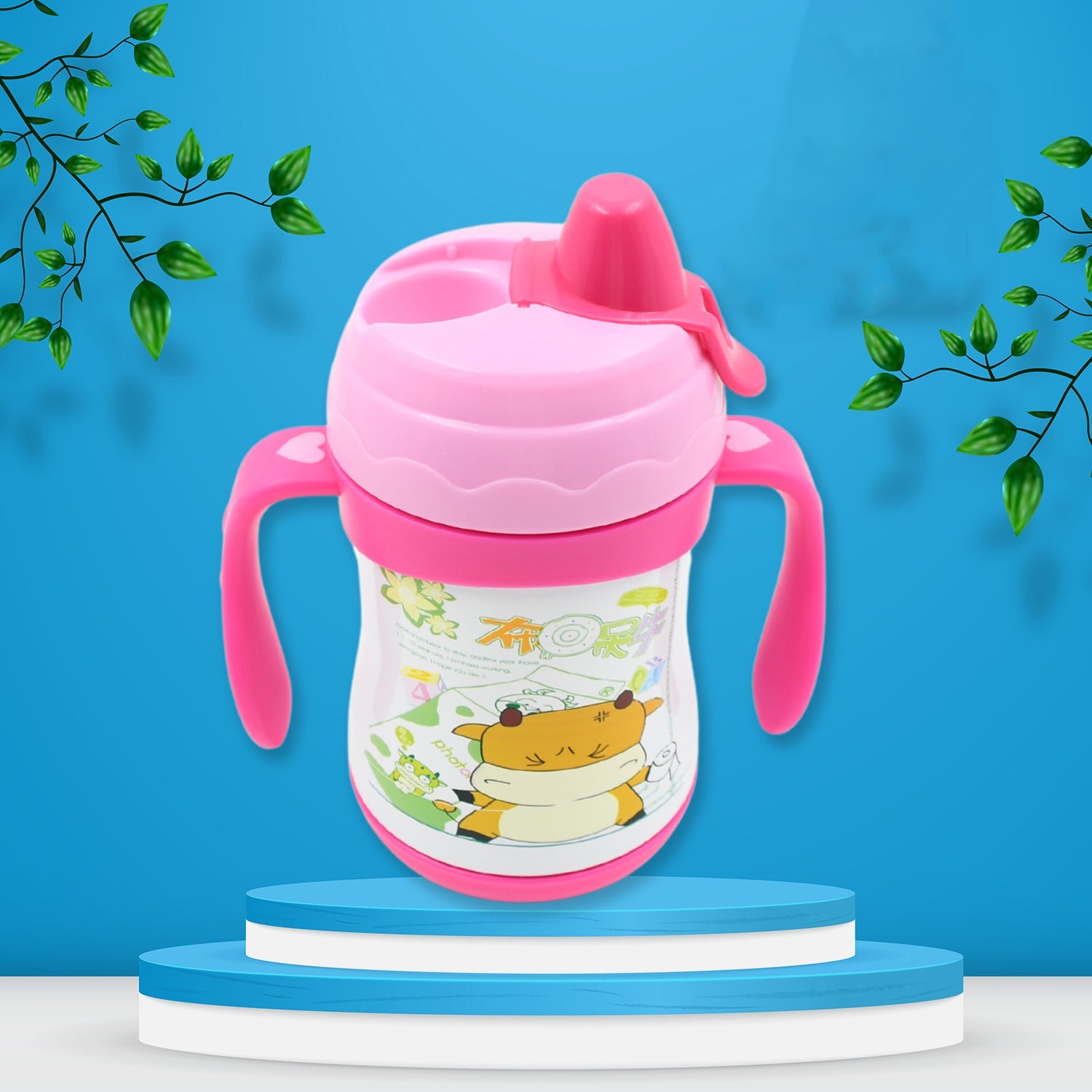 Vacuum Stainless Steel Water Bottle With Carry Handle & Straw Fridge Water Bottle Double Wall, Leak Proof, Rust Proof, Cold & Hot | Leak Proof | Office Bottle | Gym | Home | Kitchen | Hiking | Trekking | Travel Bottle (280 ML) Vacuum Stainless Steel Water Bottle With Carry Handle & Straw Fridge Water Bottle Double Wall, Leak Proof, Rust Proof, Cold & Hot | Leak Proof | Office Bottle | Gym | Home | Kitchen | Hiking | Trekking | Travel Bottle (280 ML)